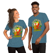 Load image into Gallery viewer, Unisex t-shirt LOVE REJOICES IN TRUTH 1 CORINTHIANS 13:6
