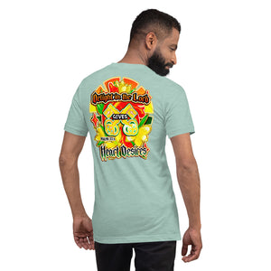 Short-sleeve unisex t-shirt DELIGHT IN THE LORD PSALMS 37:4