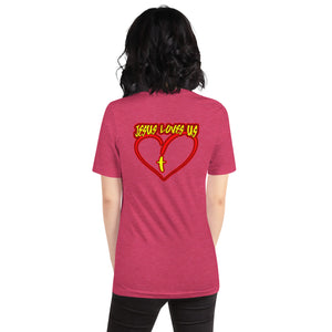 Short-sleeve unisex t-shirt JESUS LOVES US