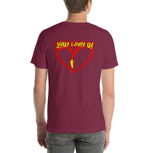 Load image into Gallery viewer, Short-sleeve unisex t-shirt JESUS LOVES US
