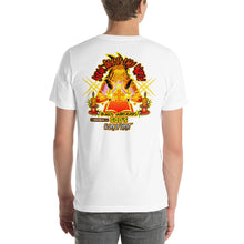 Load image into Gallery viewer, Unisex t-shirt GOD OF THIS WORLD 2 CORINTHIANS 4:4
