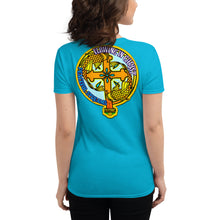 Load image into Gallery viewer, Women&#39;s short sleeve t-shirt FLOWING IN CHRIST
