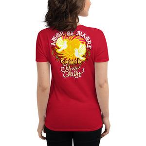 Women's short sleeve t-shirt AMOR DE MADRE