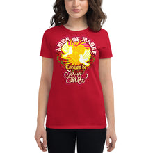 Load image into Gallery viewer, Women&#39;s short sleeve t-shirt AMOR DE MADRE
