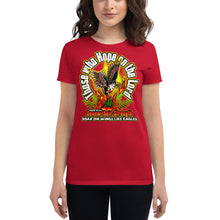 Load image into Gallery viewer, Women&#39;s short sleeve t-shirt SOAR ON WINGS LIKE EAGLES ISAIAH 40:31
