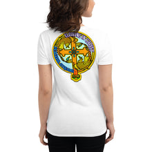 Load image into Gallery viewer, Women&#39;s short sleeve t-shirt FLOWING IN CHRIST
