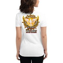 Load image into Gallery viewer, Women&#39;s short sleeve t-shirt AWAKEN VOICE AND WORD OF HOLY SPIRIT LUKE 12:12
