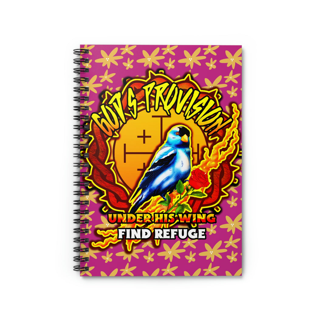 GOD'S PROVISION Spiral Notebook - Ruled Line