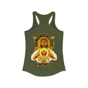 Women's Racerback Tank REMEMBER LOVE MERCY