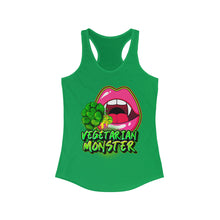 Load image into Gallery viewer, Women&#39;s Racerback Tank VEGETARIAN MONSTER
