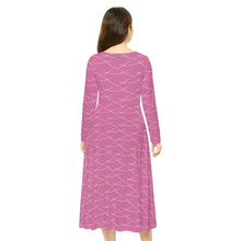 Load image into Gallery viewer, Women&#39;s Long Sleeve Dance Dress Scarlett Rosy Twinkle
