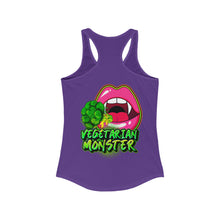 Load image into Gallery viewer, Women&#39;s Racerback Tank VEGETARIAN MONSTER
