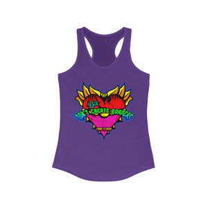 Women's Racerback Tank Borders