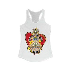 Women's Racerback Tank TEMPLE OF HOLY SPIRIT 1 CORINTHIANS 6:19