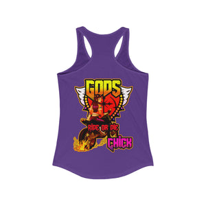 Women's Racerback Tank Gods Ride Or Die