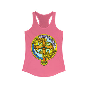 Women's Racerback Tank FLOWING IN CHRIST