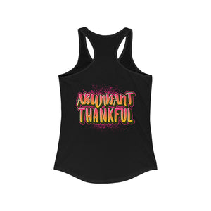 Women's Racerback Tank ABUNDANT THANKFUL