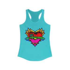 Women's Racerback Tank Borders