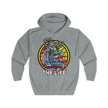 Load image into Gallery viewer, Unisex Hooded Zip Sweatshirt THE LIFE
