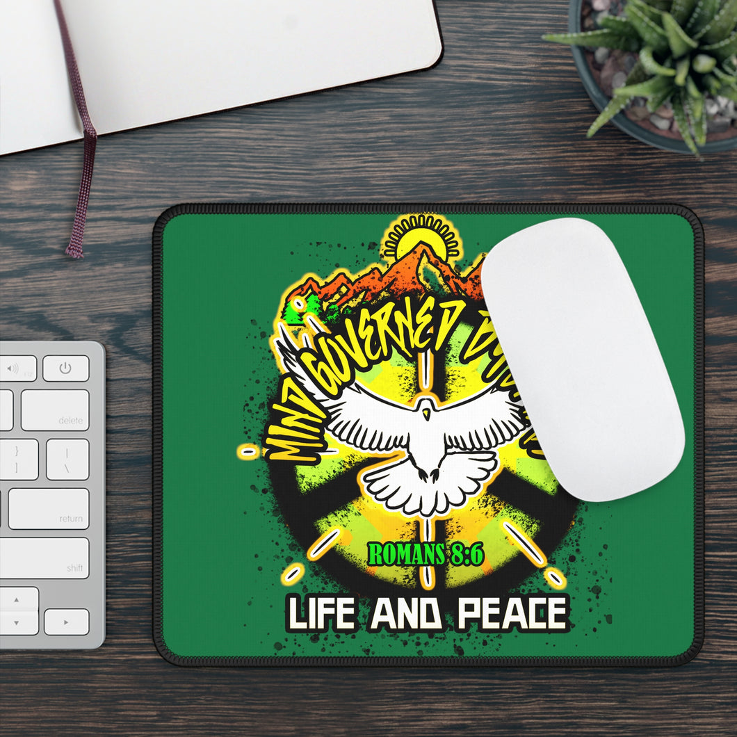 Gaming Mouse Pad MIND GOVERNED BY SPIRIT ROMANS 8:6