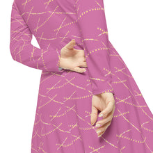 Load image into Gallery viewer, Women&#39;s Long Sleeve Dance Dress Scarlett Rosy Twinkle
