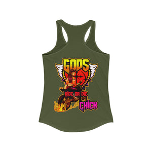 Women's Racerback Tank Gods Ride Or Die