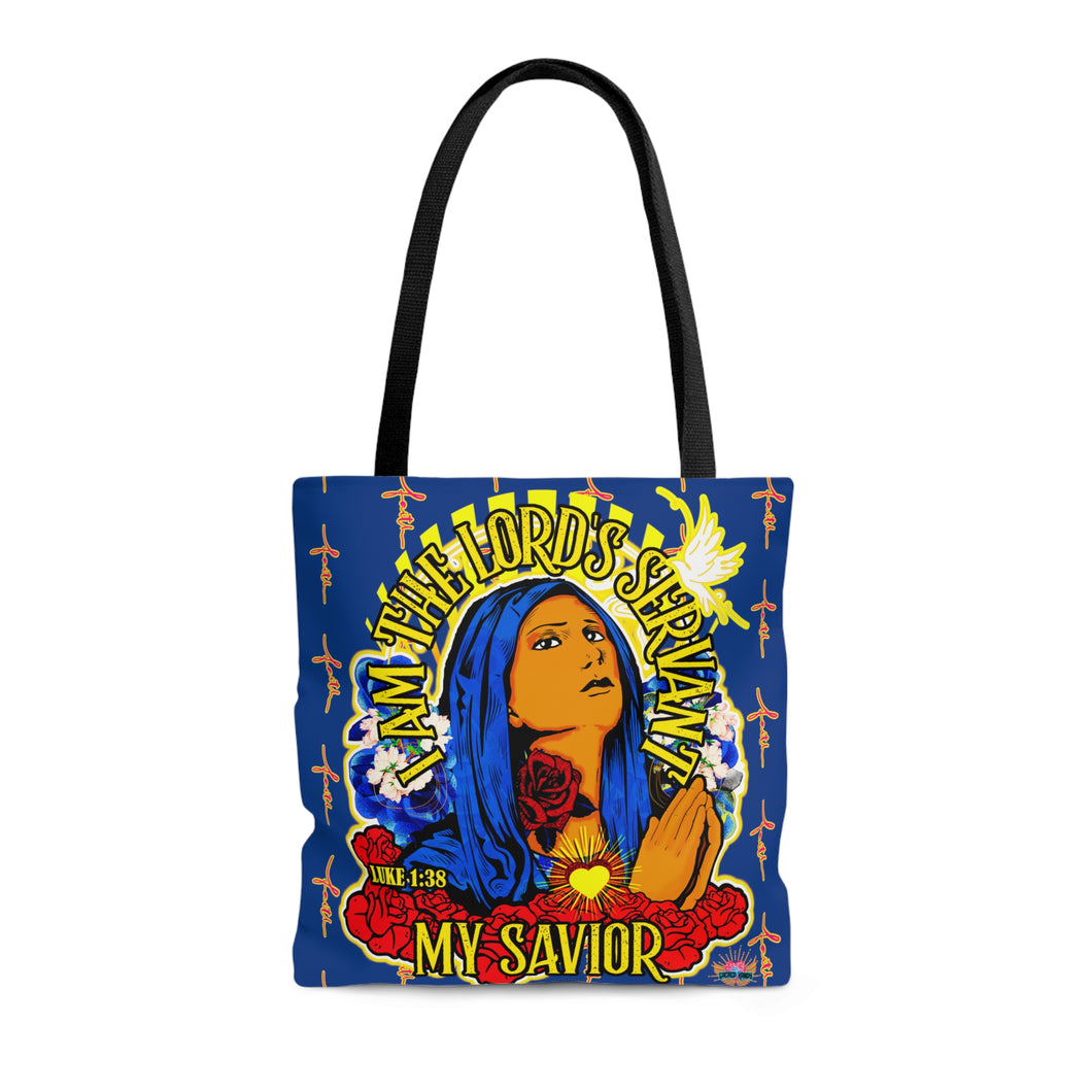 Tote Bag I AM THE LORD'S SERVANT LUKE 1:38