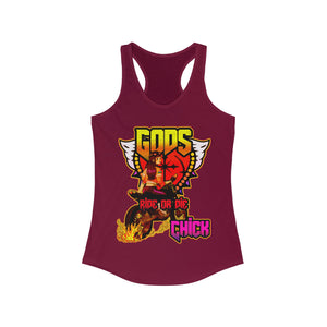 Women's Racerback Tank Gods Ride Or Die