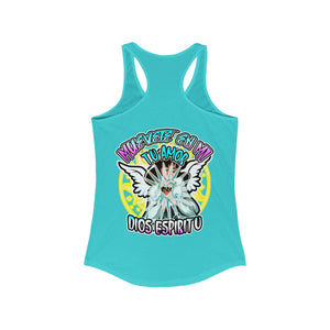 Women's Racerback Tank MUEVETE EN MI