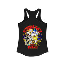 Load image into Gallery viewer, Women&#39;s Racerback Tank OVERCOME POWER OF THE ENEMY LUKE 10:19
