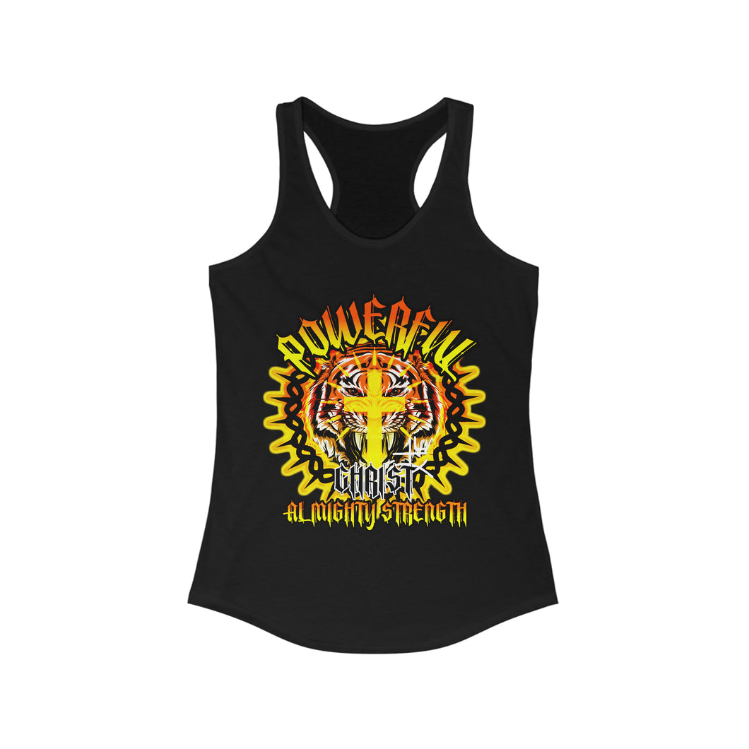 Women's Racerback Tank ALMIGHTY STRENGTH