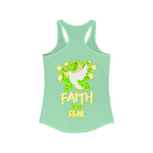 Load image into Gallery viewer, Women&#39;s Racerback Tank FAITH OVER FEAR
