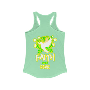 Women's Racerback Tank FAITH OVER FEAR