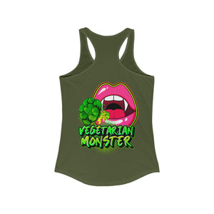 Women's Racerback Tank VEGETARIAN MONSTER