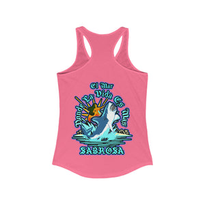 Women's Racerback Tank En El Mar