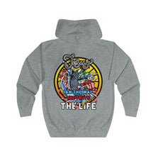 Load image into Gallery viewer, Unisex Hooded Zip Sweatshirt THE LIFE
