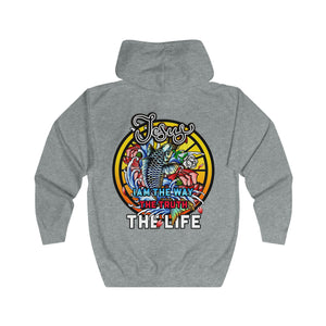 Unisex Hooded Zip Sweatshirt THE LIFE