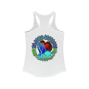 Women's Racerback Tank ORACION REFRESCO DE MI CORAZON