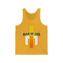 Load image into Gallery viewer, Unisex Jersey Tank MAN OF GOD
