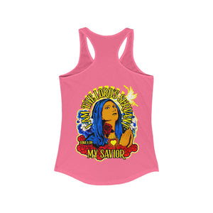 Women's Racerback Tank I AM THE LORD'S SERVANT LUKE 1:38