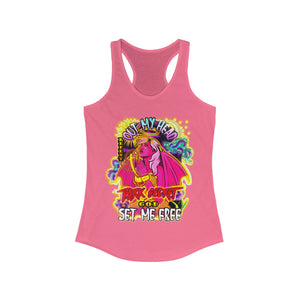 Women's Racerback Tank OUT MY HEAD