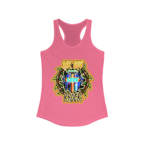 Women's Racerback Tank ASK, SEEK, KNOCK MATTHEW 7:7