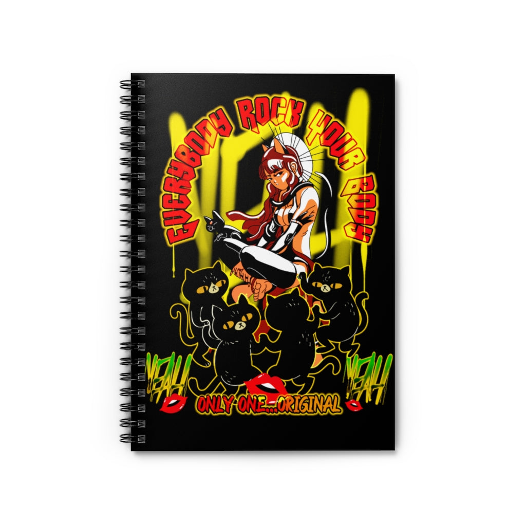 Everybody Rock Your Body Spiral Notebook - Ruled Line