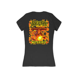 Women's Jersey Short Sleeve V-Neck Tee God's Fire