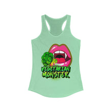 Load image into Gallery viewer, Women&#39;s Racerback Tank VEGETARIAN MONSTER
