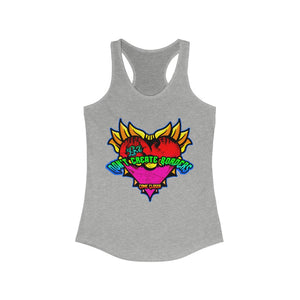 Women's Racerback Tank Borders