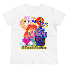 Load image into Gallery viewer, Women&#39;s Midweight Cotton Tee Real Love
