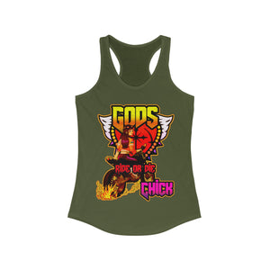 Women's Racerback Tank Gods Ride Or Die