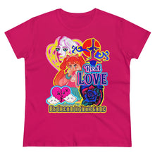 Load image into Gallery viewer, Women&#39;s Midweight Cotton Tee Real Love
