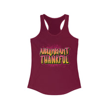 Load image into Gallery viewer, Women&#39;s Racerback Tank ABUNDANT THANKFUL
